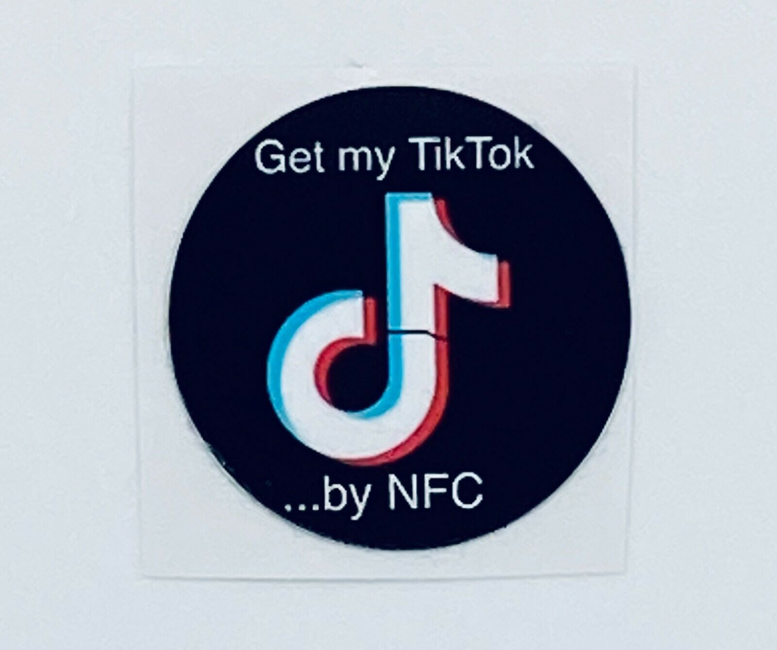 1 NFC-NTag215 TikTok-Button on-metal für die Rückseite Ihres Smartphones