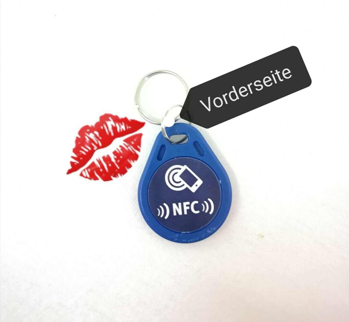 1 Stk.NFC-NTag216 als Schlüsselanhänger in blau
